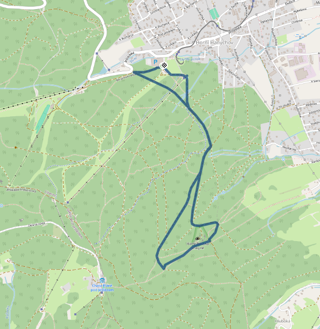 Mapa závodu 4,8 km - Liberec| Sokolský běh republiky