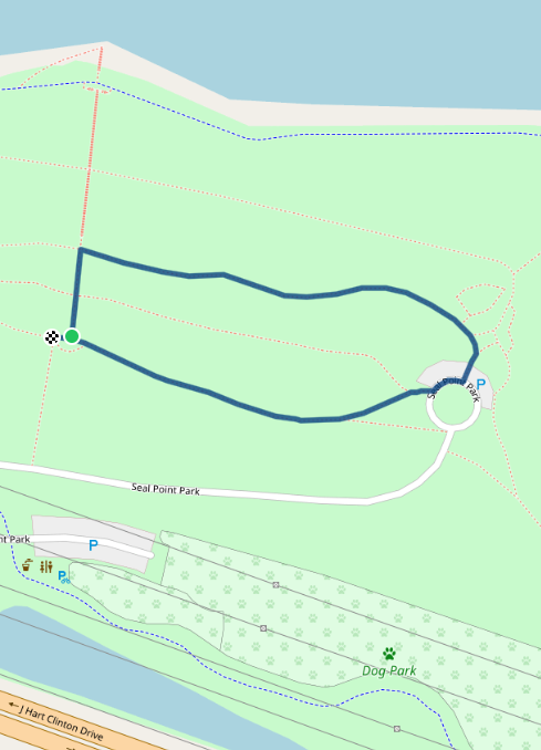 Mapa dětského závodu 500 m - San Francisco| Sokolský běh republiky