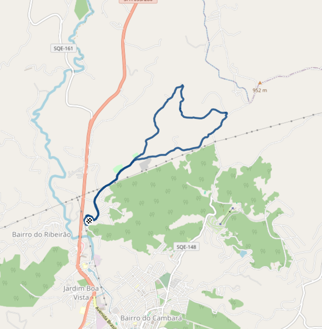 Mapa závodu 9 km - Sao Paolo | Sokolský běh republiky